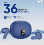 Earbuds WITH DIGITAL DISPLAY | True Wireless Stereo | Noise Cancelling Bluetooth Headset (Blue, True Wireless) [AA1096/107] - Image 3