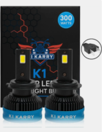 Super Bright White 300 Watt H7 Fitting LED Headlight Bulb Headlight Car, Motorbike, Truck, Van LED (12 V, 300 W) (Universal For Car, Universal For Bike, Pack of 2) [AA1096/120]