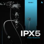 Squalo HyperBass 250 Neckband Earphones with ENC Mic,50 Hours Playtime, Rotator for Volume Control, Dual Pairing [AA1102/163] - Image 2