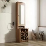 NEUDOT PARIS DST Engineered Wood Dressing Table (Finish Color - , TEAK, Knock Down)