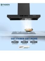 Hood Coral BLDC HC SC FL BK IN 90- T Auto Clean Wall Mounted BLACK 1500 CMH Chimney[AA1100/42] - Image 2