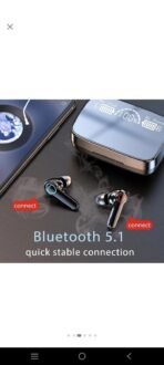 UBEESIZE UBEESIZE M19 TWS Wireless Earbuds Touch Waterproof IP7X LED Digital Display Bluetooth Headset ( BLACK, True Wireless)[AA1100/46] - Image 2
