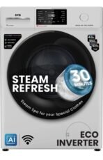 7 kg 5 Star with Steam Refresh program, 9 Swirl Wash, Eco Inverter, Powered by Ai with Wifi Fully Automatic Front Load with In-built Heater Grey(SERENA GXN 7012 CMS / SERENA GXN 7012)[AA1100/51]