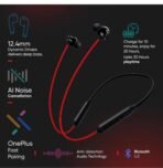 OnePlus Bullets Z2 Bluetooth Wireless Bluetooth & Wired Headset (Black, True Wireless) [AA1102/143]