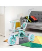 Kids tricycle with Rubber Wheels/Baby Tricycle, Cycle for Kids, kids cycle for age 1,2,3,4,5 Years Tricycle(Green)[AA1100/86]