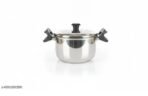 Premium heavy Stainless Steel Rice Stainer Pot With Induction Bottom and Anti Locking Handles [AA1102/197}