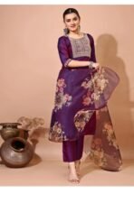 Women Art Silk Kurti Pant Dupatta Set[AA1100/97]