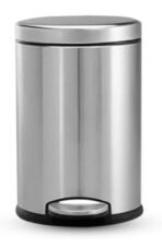Mumma's LIFE 22ltr Stainless Steel Plain Pedal Bin with Plastic Bucket And Lid | Garbage Bin Trash Can, Round Shape Dustbin For Home, Bathroom, Kitchen, Room, Office (Pedal Bin 12 * 20inch)[AA1100/115]