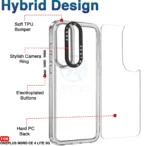 Back Cover for OnePlus Nord CE 4 Lite 5G ( Transparent,Dual Protection,Pack of : 1)(AA1103/9) - Image 4