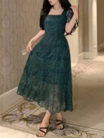 Lace A-Line Dress - Image 2