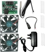 Best Combo for DIY Incubator W1209 + 12v 2Amp Adapter  + 2 Piece 3 inch fan + 12 Pieces Ties 10" Inch + 1 Dc Female Connector For Diy Incubator  Temperature Sensor and Controller Electronic Hobby Kit [AA1102/128]
