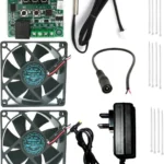 Best Combo for DIY Incubator W1209 + 12v 2Amp Adapter  + 2 Piece 3 inch fan + 12 Pieces Ties 10" Inch + 1 Dc Female Connector For Diy Incubator  Temperature Sensor and Controller Electronic Hobby Kit [AA1102/128]
