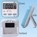 Digital Kitchen Clock & Stopwatch, Countdown Large Digits for Cooking, Chef Cooking Timer Clock with Loud Alarm,100% Mechanical Desk Timer Countdown Reminder Magnetic Back (Blue) - Image 4