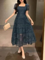 Lace A-Line Dress - Image 3