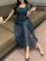 Lace A-Line Dress - Image 4