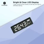 HOMEBASIC Digital Body Weight Machine with LCD Display & 180kg Capacity, Auto On/Off Weighing Scale (Sky Blue)[AA1097/68] - Image 3