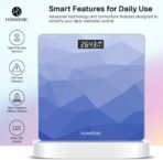 HOMEBASIC Digital Body Weight Machine with LCD Display & 180kg Capacity, Auto On/Off Weighing Scale (Sky Blue)[AA1097/68]