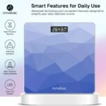 HOMEBASIC Digital Body Weight Machine with LCD Display & 180kg Capacity, Auto On/Off Weighing Scale (Sky Blue)[AA1097/68]