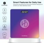 HOMEBASIC Digital Body Weight Machine with LCD Display & 180kg Capacity, Auto On/Off Weighing Scale (Multicolor)[AA1097/69] - Image 2