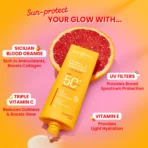 Dot & Key Vitamin C + E Super Bright Sunscreen SPF 50+ PA++++, In-Vivo Tested Sunscreen for Even Toned & Glowing Skin | No White Cast, WaterLight 50 gm[AA1098/26] - Image 3