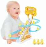 Climbing Stairs Dancing Duck Slide Toy With Light And Music -3 Piece Small Duck (Multicolor) - Image 2