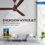 Hyperjet with 2 Year Warranty BLDC Motor with Remote 1200 mm Ceiling Fan (5 Star | Brown | Pack of 1)[AA1100/95] - Image 3