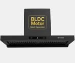 Hood Coral BLDC HC SC FL BK IN 90-T Auto Clean Wall Mounted BLACK 1500 CMH Chimney [AA1096/110]
