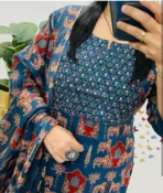 WOMEN FASHIONABLE RAYON PRINTED KURTA PANT SET WITH DUPATTA[AA1097/31] - Image 3