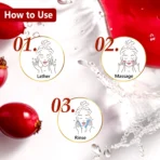 Good Vibes Rosehip Hydrating Glow Face Wash | Deep Pore Cleansing Moisturizing Brightening | Gentle Face Wash (120 ml)[AA1098/75] - Image 2