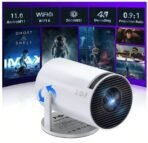 Amit Amit HY300 Portable Projector Android 11 Projector, 4K/1080P, Wi-Fi 5G BT 5.0 (400 lm / 2 Speaker / Wireless / Remote Controller) Portable Projector (White)[AA1097/85] - Image 3