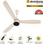 Renesa Prime Remote|High Air Delivery|LED Speed Indicator|Low Noise|Sleek Design with 3 Year Warranty BLDC Motor with Remote 1200 mm Ceiling Fan (5 Star | Seasand Ivory | Pack of 1) [AA1096/76] - Image 2