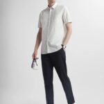 Men Slim Fit Self Design Casual Shirt [AA1096/158]