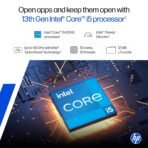 HP 15, 13th Gen Intel Core i5-1335U (16GB DDR4,512GB SSD) FHD, Anti-Glare,Micro-Edge, 15.6''/39.6cm, Win11, M365(1yr)* Office24, Silver,1.59kg, fd0467tu, Iris Xe, FHD Camera w/Shutter, Backlit Laptop [AA1096/151] - Image 5