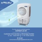 Bajaj PX25 Torque Personal Air Cooler 24L For Home | Cooler For Room | Inverter Compatible | 16Ft Powerful Air Throw | High Speed Fan | 1 Year Warranty【White】[AA1096/59] - Image 2