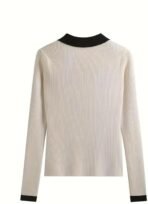 WANQUILA Casual Regular Sleeves Solid Women Beige Top [AA1096/156] - Image 3