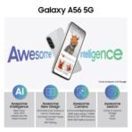 Samsung Galaxy A56 5G (Awesome Light Gray, 12GB, 256GB) | Metal Frame | Gemini Live | Awesome Intelligence (AI): Circle to Search, Instant Slo-Mo, Auto-Trim, Object Eraser | Flagship Grade Camera [AA1096/138] - Image 2