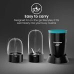 NUTRI BLENDER 400 W Juicer Mixer Grinder (Blend – Nutri blender || Smoothie Maker | 2 Jars | Black & turquoise blue) [AA1096/81] - Image 3