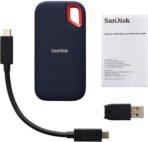 SanDisk E61 2 TB External Solid State Drive (SSD) 1050 MB/s, Window,Mac OS,Android, Portable,Type C Enabled, USB 3.2 (Black, Red) [AA1096/123] - Image 3