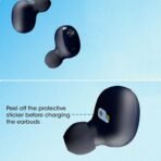 ZEBRONICS Zeb-Sound Bomb 1 TWS Earbuds with BT5.0, Up to 12H Playback, Touch Controls, Voice Assistant, Splash Proof with Type C Portable Charging Case (Blue) [AA1096/133] - Image 2