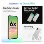 Samsung Galaxy A56 5G (Awesome Light Gray, 12GB, 256GB) | Metal Frame | Gemini Live | Awesome Intelligence (AI): Circle to Search, Instant Slo-Mo, Auto-Trim, Object Eraser | Flagship Grade Camera [AA1096/138] - Image 3