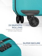 Large Check-in Suitcase (75 cm) 4 Wheels - Eclipse Neo 75 - Teal, Silver [AA1096/131] - Image 2