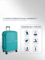 Large Check-in Suitcase (75 cm) 4 Wheels - Eclipse Neo 75 - Teal, Silver [AA1096/131] - Image 3