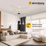 Renesa Prime Remote|High Air Delivery|LED Speed Indicator|Low Noise|Sleek Design with 3 Year Warranty BLDC Motor with Remote 1200 mm Ceiling Fan (5 Star | Seasand Ivory | Pack of 1) [AA1096/76] - Image 3