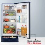 185 L Direct Cool Single Door 4 Star Refrigerator with Base Drawer  with Smart Inverter Compressor (Blue Euphoria, GL-D199OBEY) [AA1096/69] - Image 3