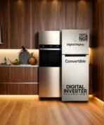 236 L Frost Free Double Door 3 Star Convertible Refrigerator  with Digital Inverter and Display (Elegant Inox, RT28C3733S8/HL) [AA1096/67] - Image 2