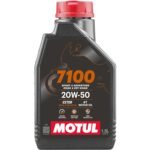 Motul 7100 4T 20W-50 Fully Synthetic Motorcycle Engine Oil – API SN Performance, Smooth Gear Shifting, Superior Engine Protection & Long-Lasting Performance, 1.5L [AA1096/136]