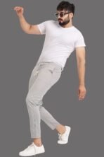 Men Solid Grey Track Pants 2 packs - Image 3
