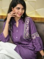 KALINI Women Ethnic Motifs Embroidered Kurti[aa1097/49] - Image 2