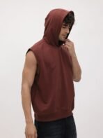 Roadster The Life Co. Hooded Sleeveless Sweatshirt - Image 4