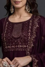 Womens duppatta set, kurti pant and duppataa, tredy kurta set [AA1097 / 18] - Image 2